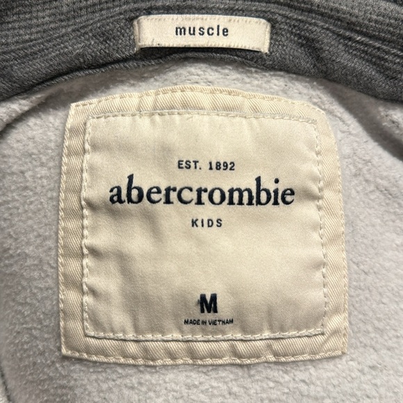 Gray Abercrombie zip up hoodie - Picture 3 of 3